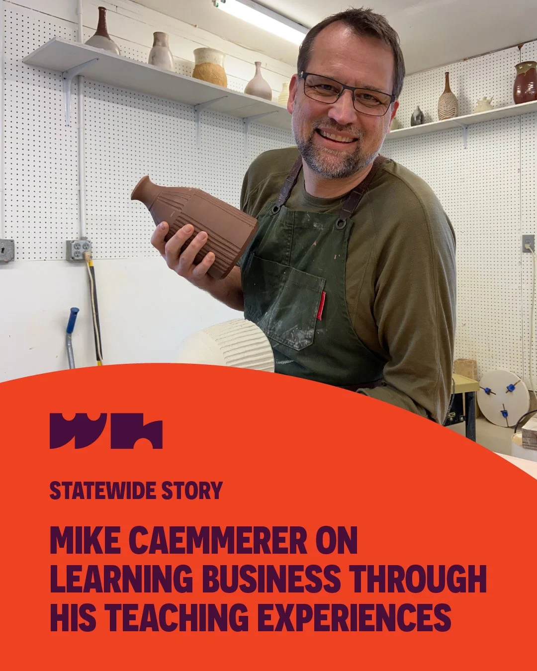 Mike Caemmerer was destined to be a creative&mdash;his father was a university art professor, and his mother was a weaver! He's worked all over the world, from being an educator in India to a ceramics instructor at his studio, @talltreeceramics, in P