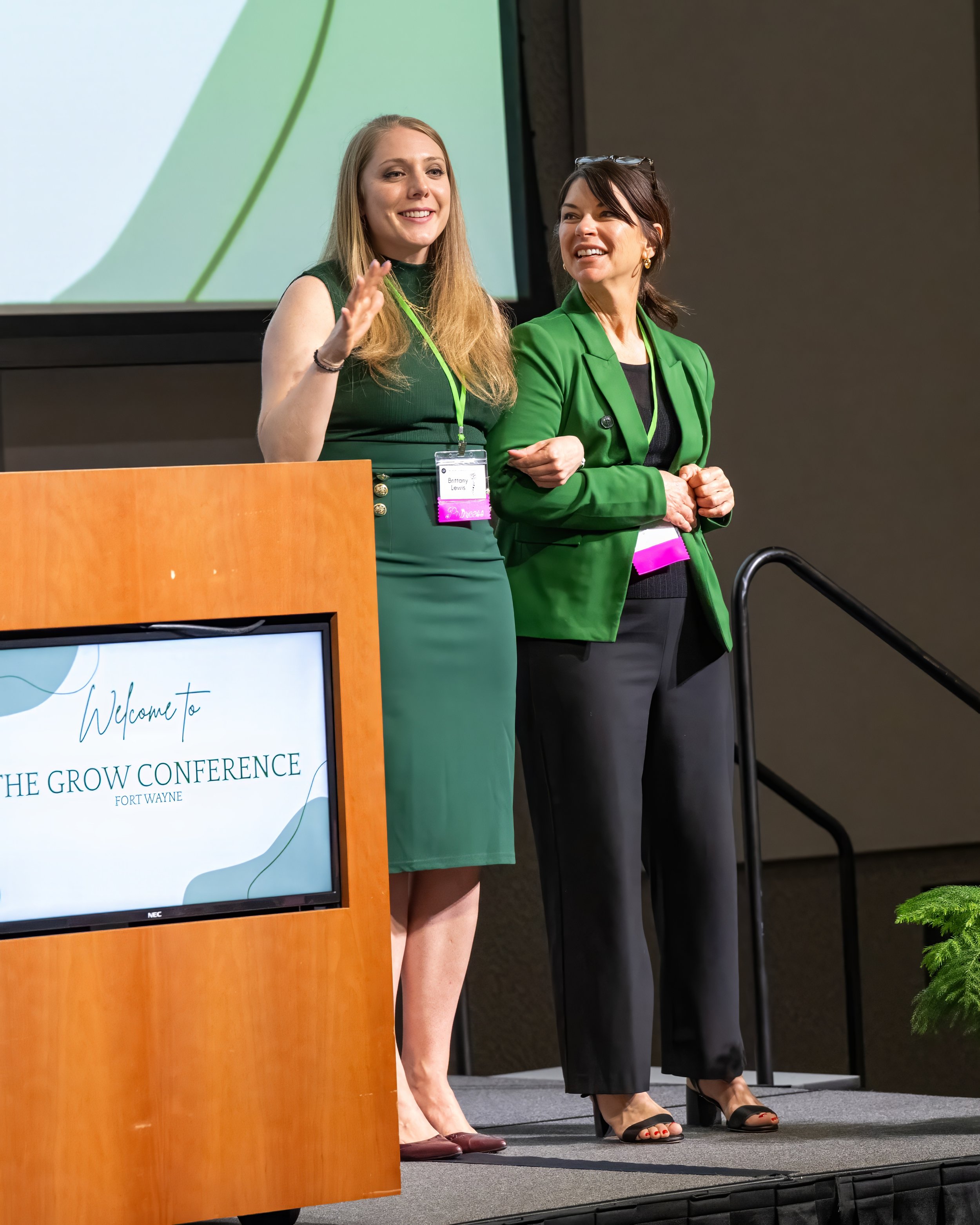 Brittany & Jill demonstrate the networking activity