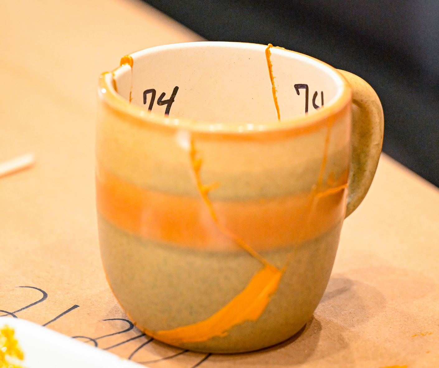Finished Kintsugi mug