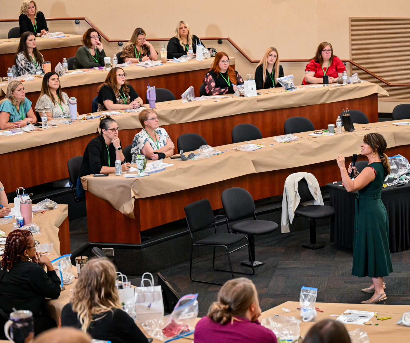 Jill Trimmel speaks to attendees