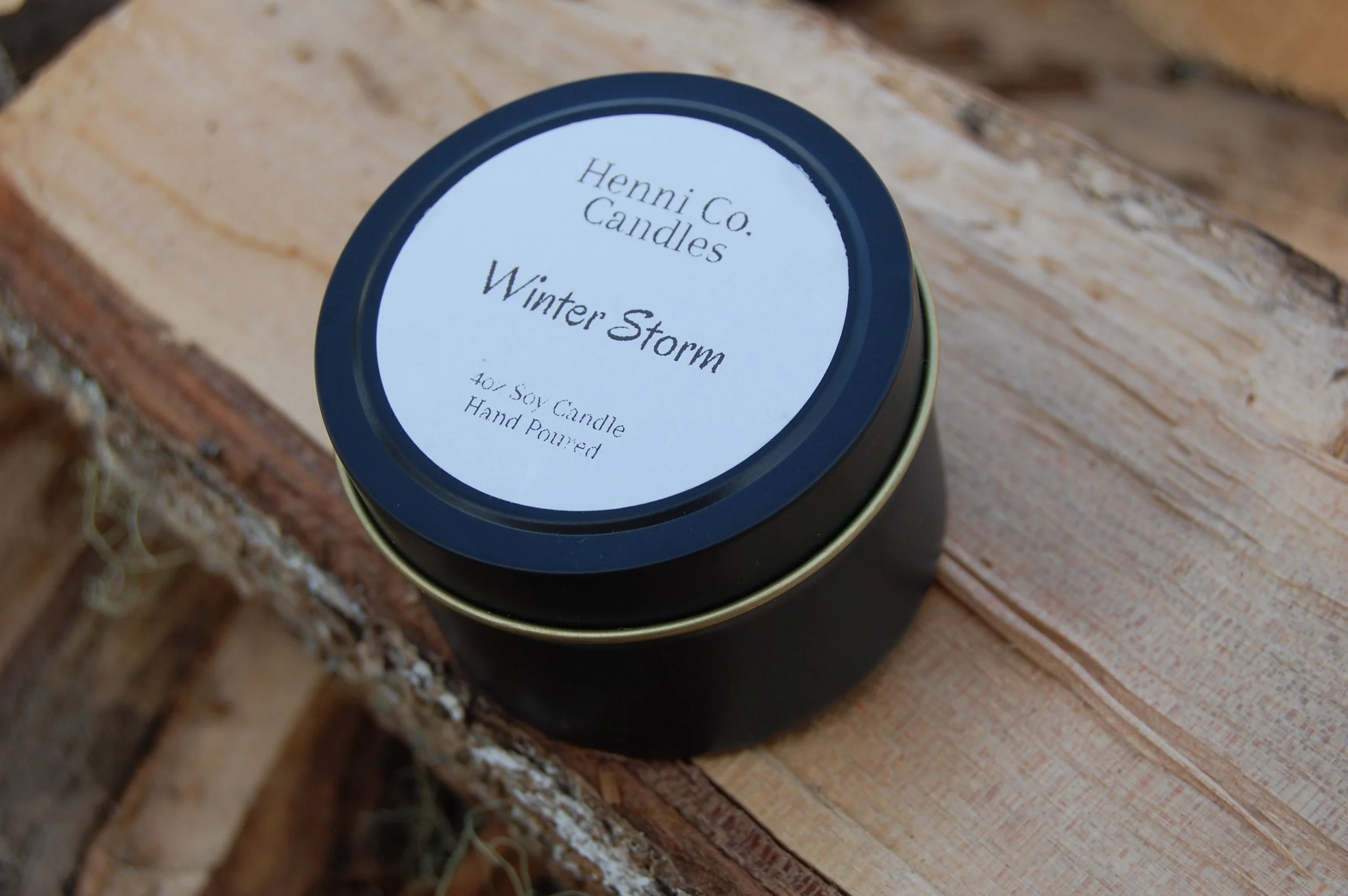 4oz Tin Candle - Winter Storm
