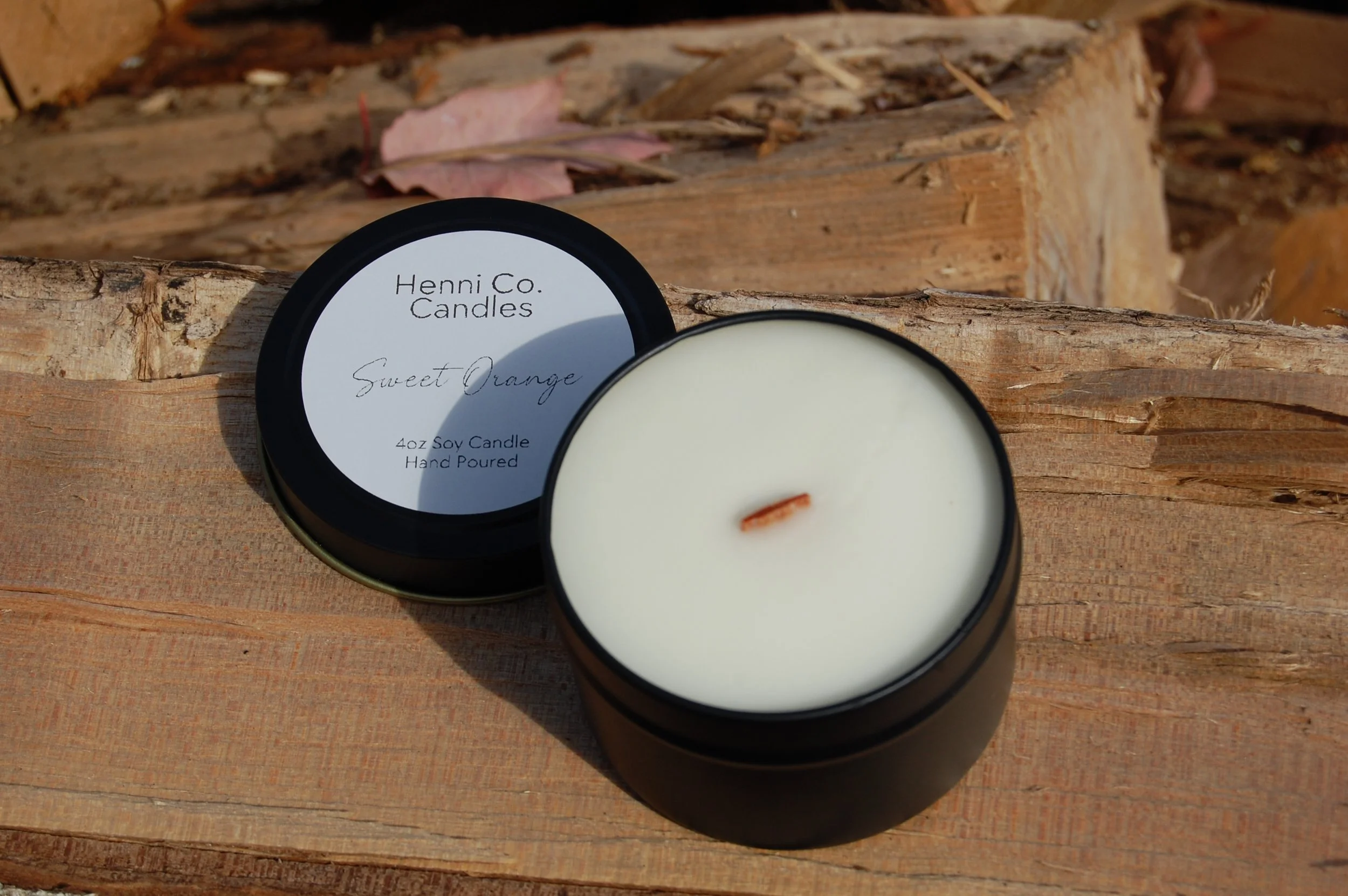 4oz Tin Candle - Sweet Orange
