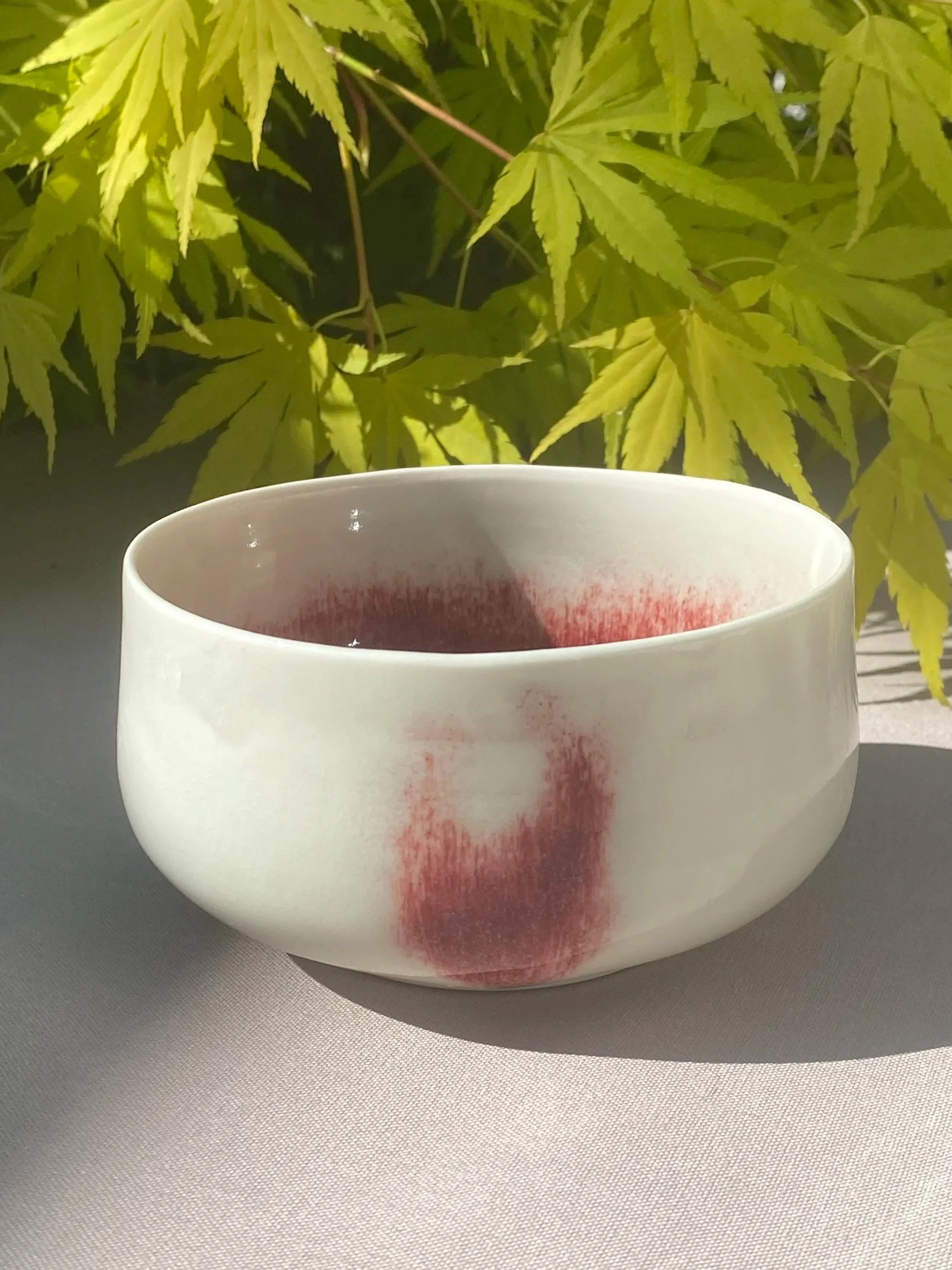 Porzellanschale Rot