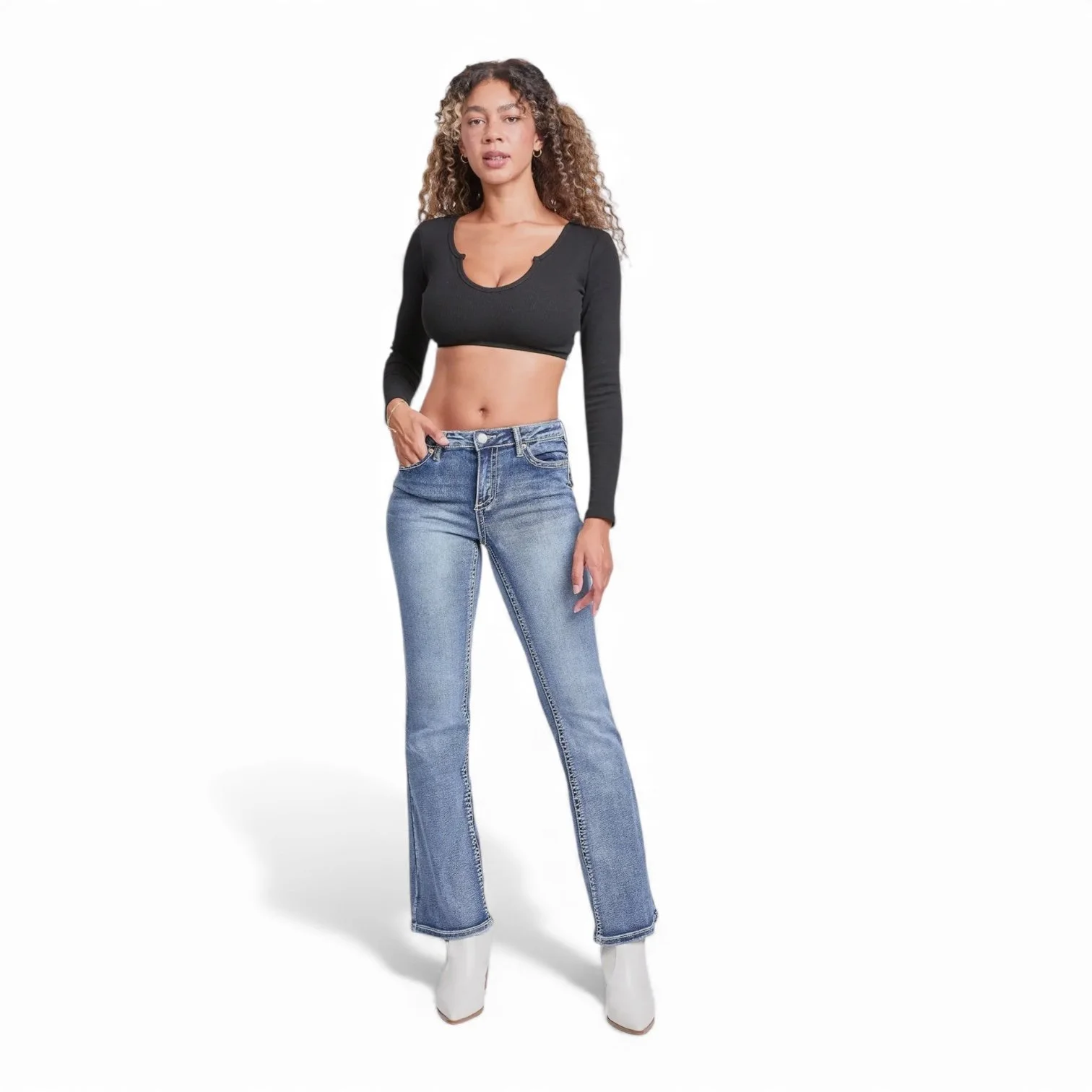 YMI Mid-Rise Jeans