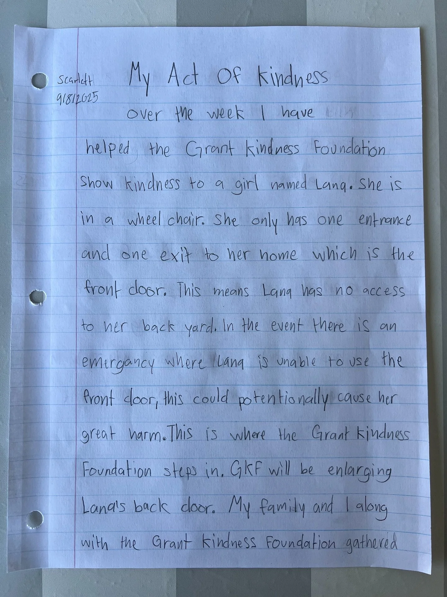 Asked to write a paper on kindness the week AFTER we gathered as a group to grant kindness? Coincidence? Nope, that&rsquo;s all the Lord&rsquo;s timing. 🥹 We always envisioned little ones being a part of the granting kindness acts, we just didn&rsqu
