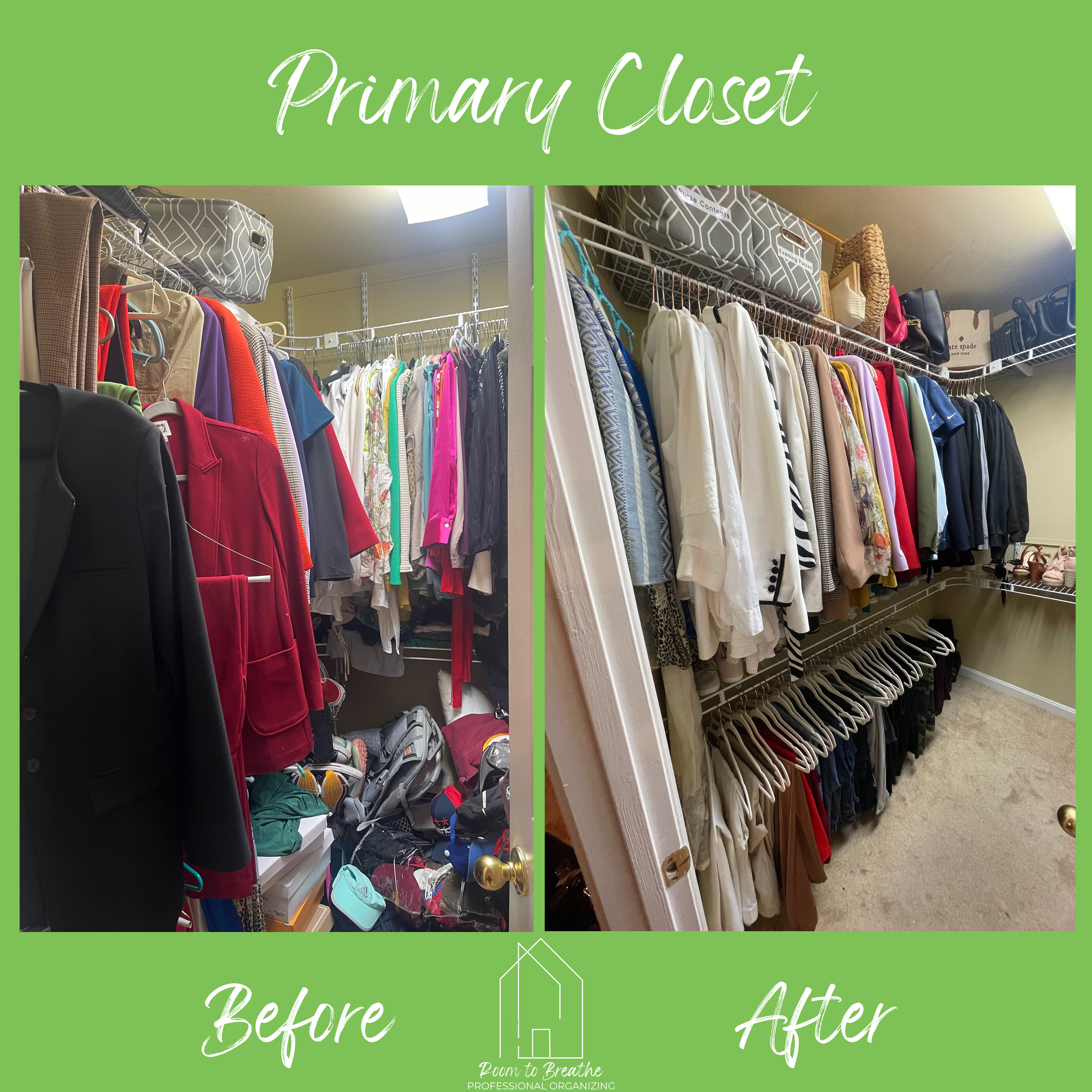 Primary Closet: Before + After