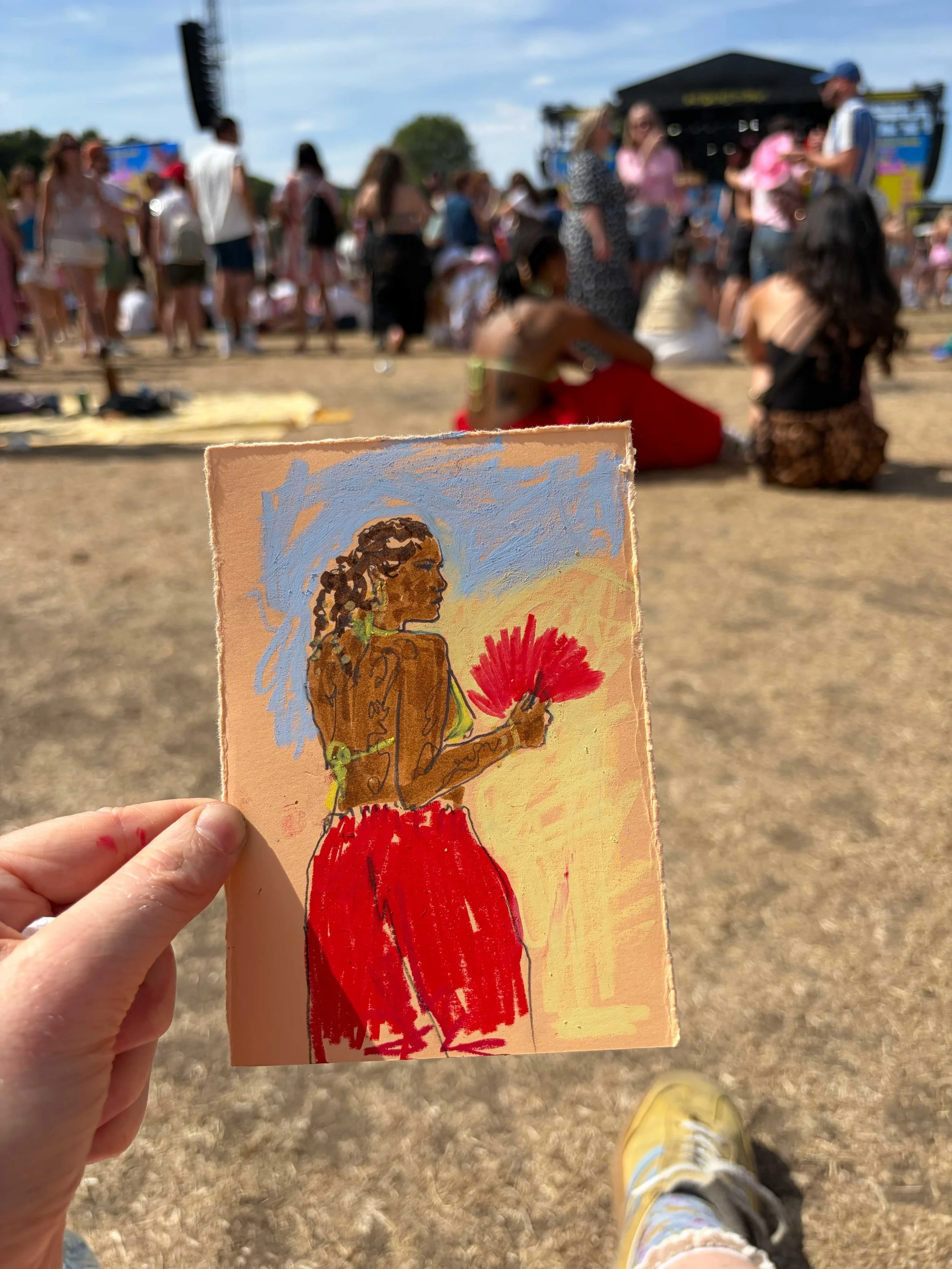 She was a great dancer and I loved the colours of her outfit (her hair was obviously great too!)