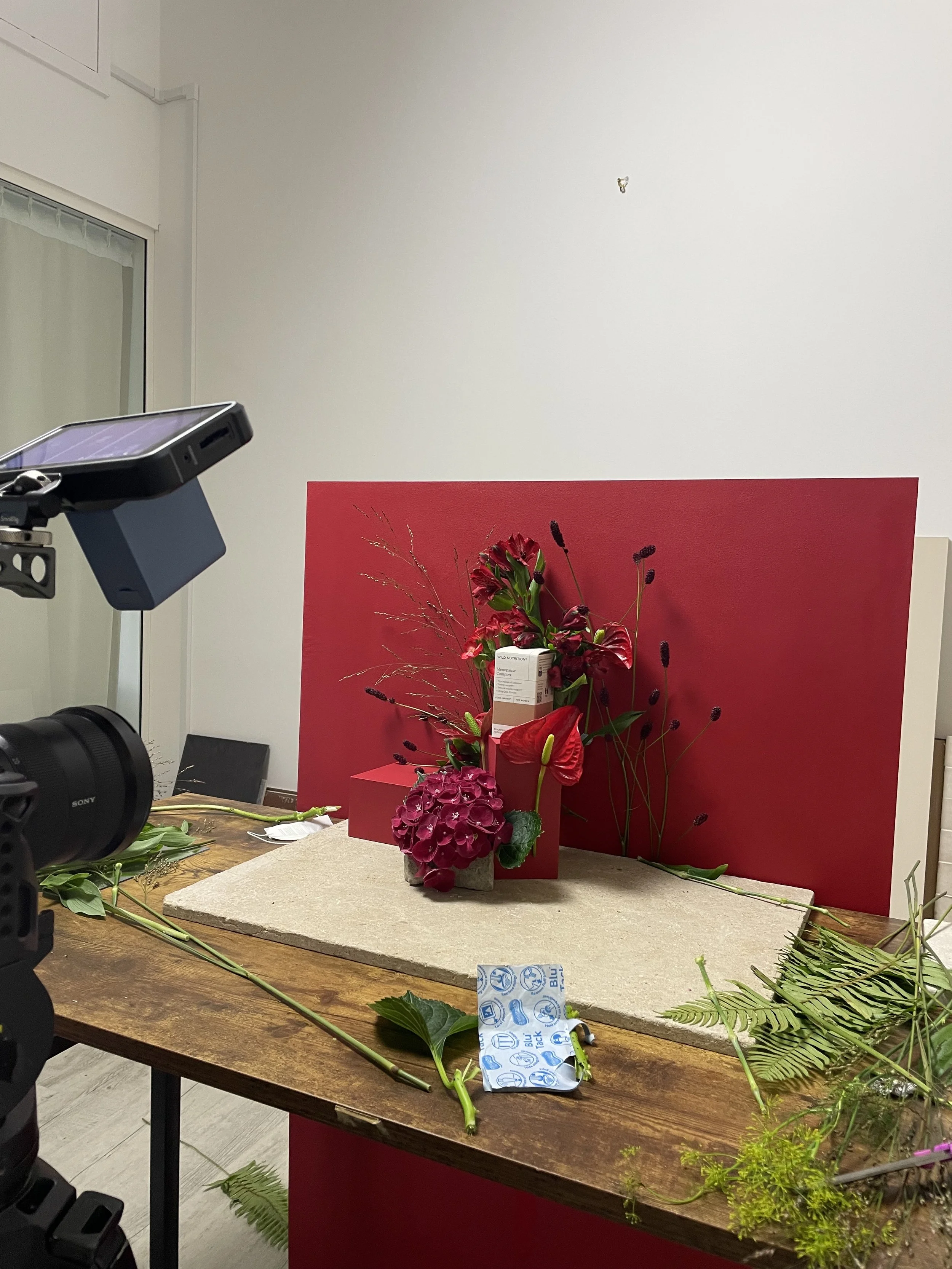 Behind the scenes of the Menopause Complex shoot