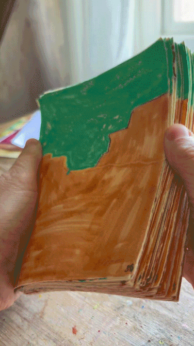 A hand-drawn animation often means you can create a flick book!
