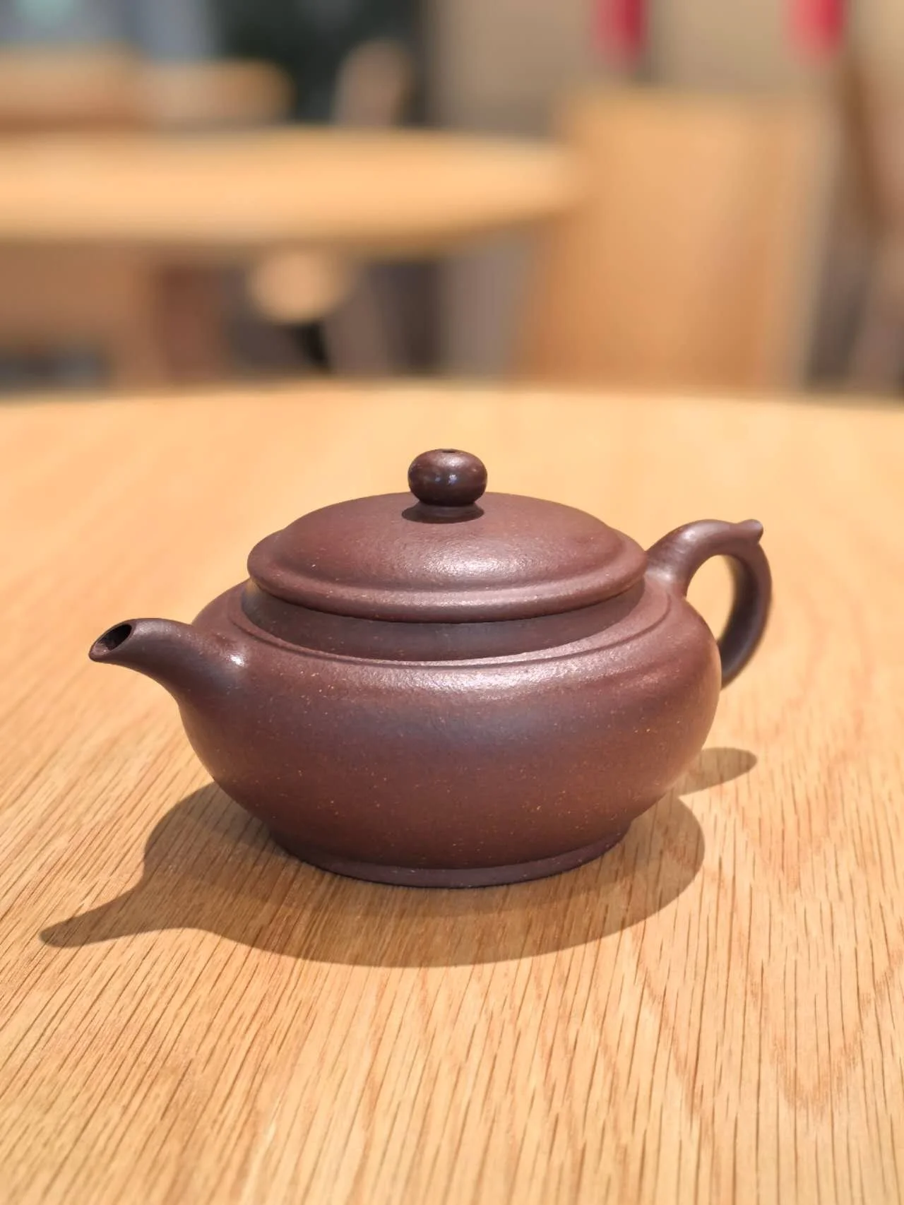 Flat Lantern Purple Claypot 扁灯紫砂壶