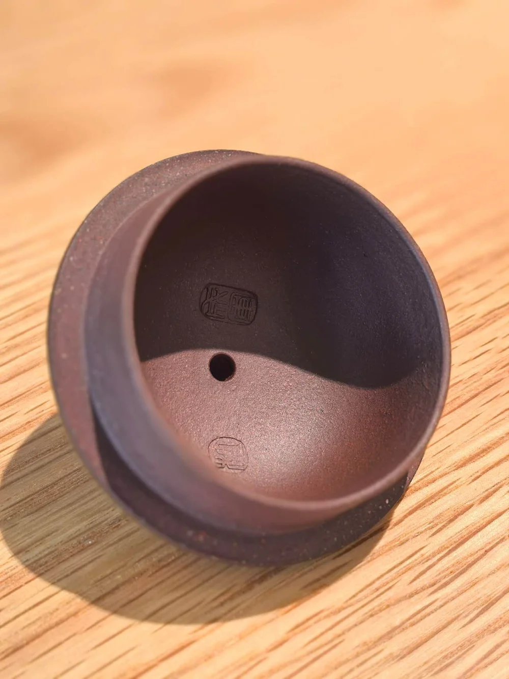 紫砂　植木鉢　梨皮紫砂　在銘　送料込み251115 Pear-Shaped Purple Claypot 梨形紫砂壶— tea origin