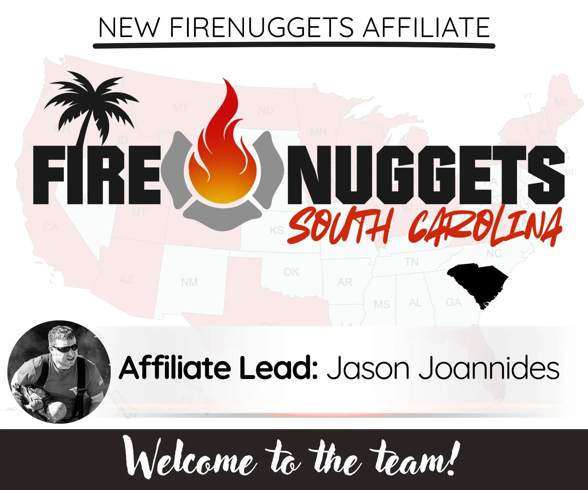 The team is growing!

We're excited to introduce our newest FireNuggets affiliate: South Carolina! 

Jason Joannides is no stranger to prioritizing firefighter education and delivering high-performance training nationwide. Jason is a 20+ year veteran