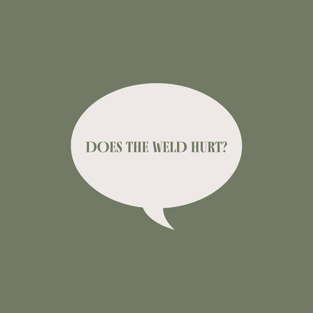 The bonding process is completely pain-free! Our advanced welding technology ensures you won't feel a thing!

#permanentjewellery #OakGrove #weldedjewellery