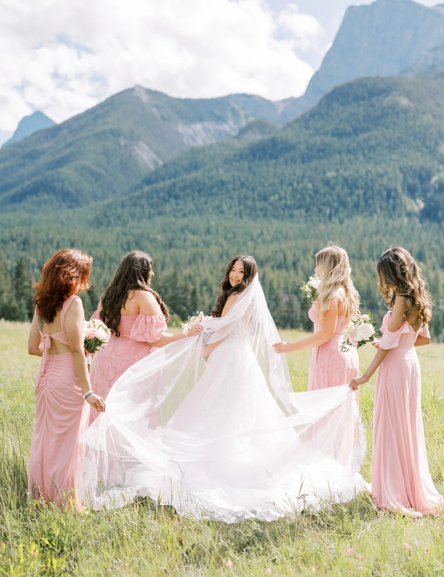 &ldquo;From little girls playing dress-up to walking down the aisle&rdquo; ✨✨
These ladies were incredible to work with and we had so much fun getting them ready!
GO TEAM BRIDE! 👰🏻&zwj;♀️💍🤍

Photography: @alyromainphotography 
HMUA: @lorrainemake