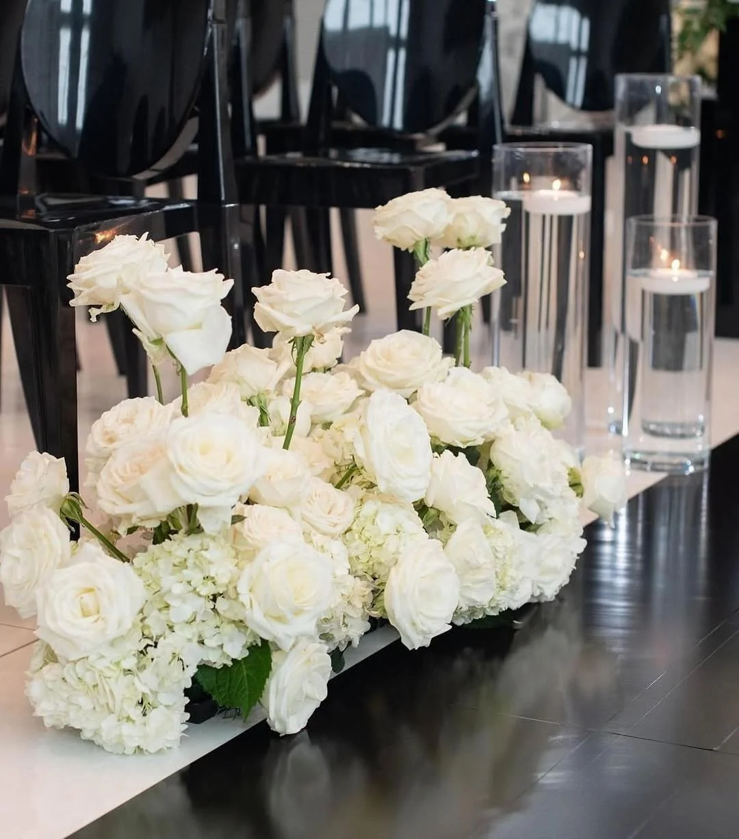 Elegant wedding decorations by Affluent Luxe Rentals in Montclair, New Jersey