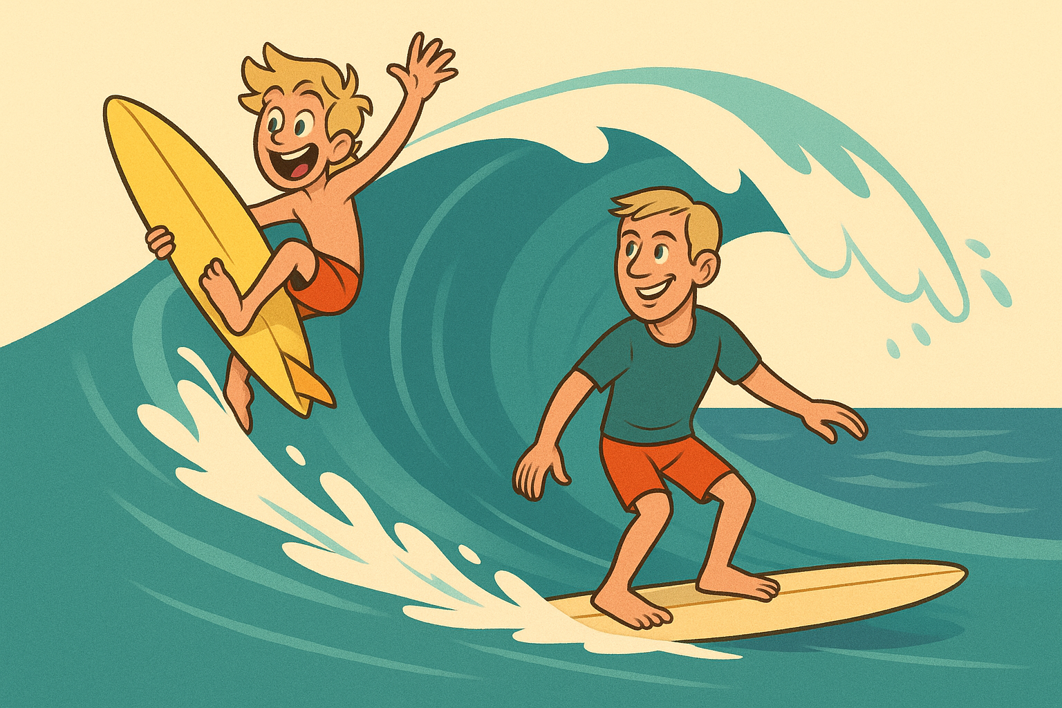 Alginite brothers surfing.png