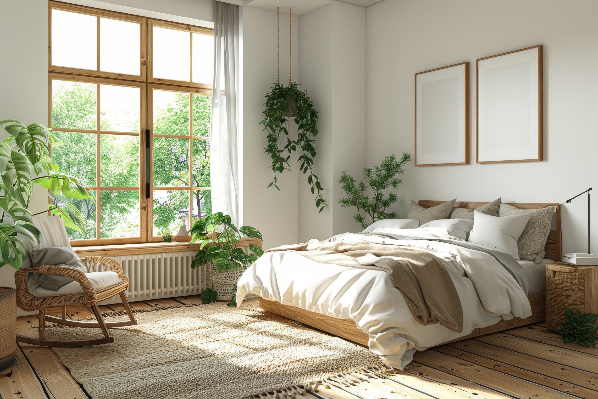 Self-Care Through Decluttering: Create a Serene, Clutter-Free Bedroom (ok, there are plants)