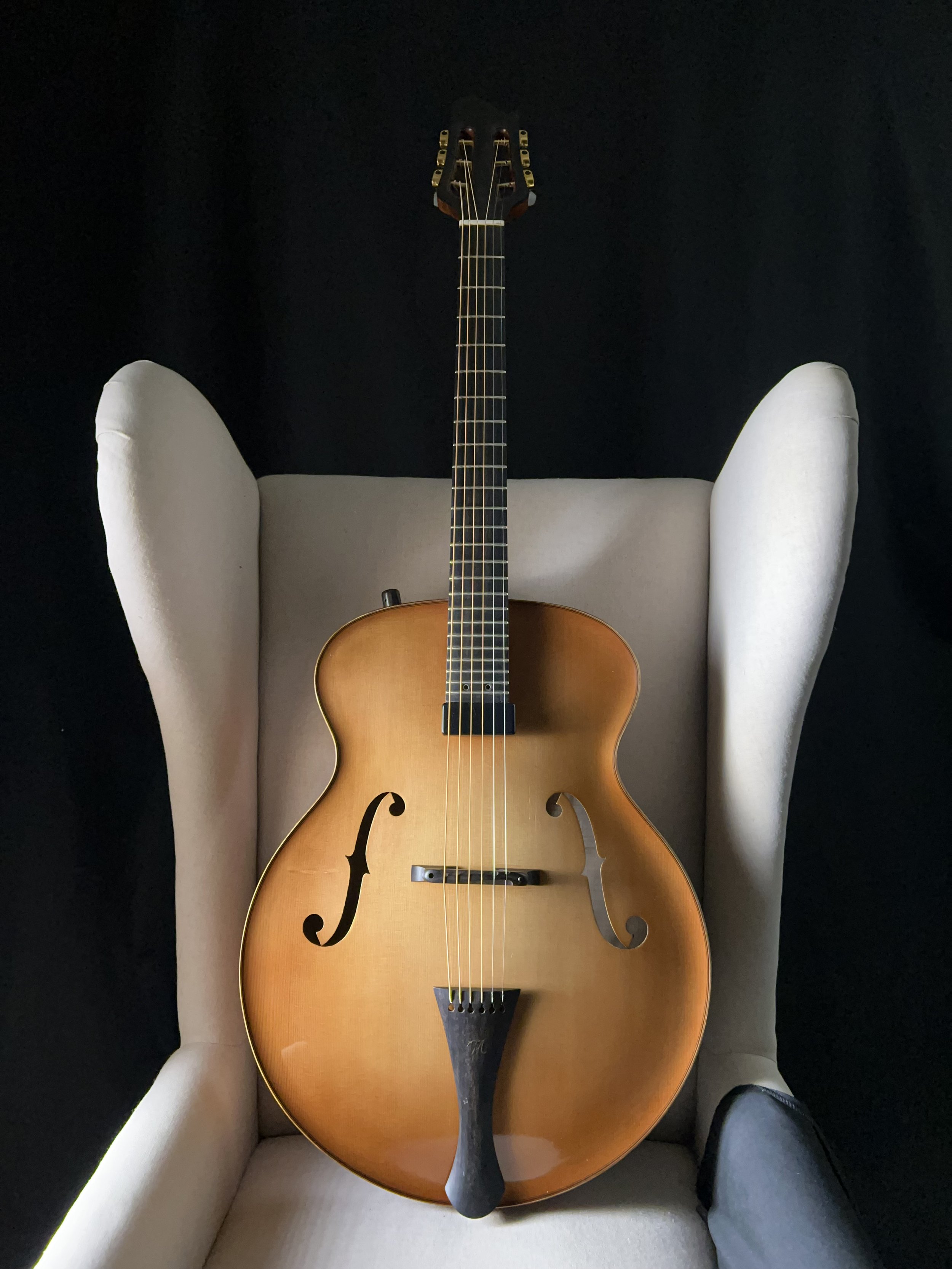 David Morse Europa Archtop, Mark Leaf Case
