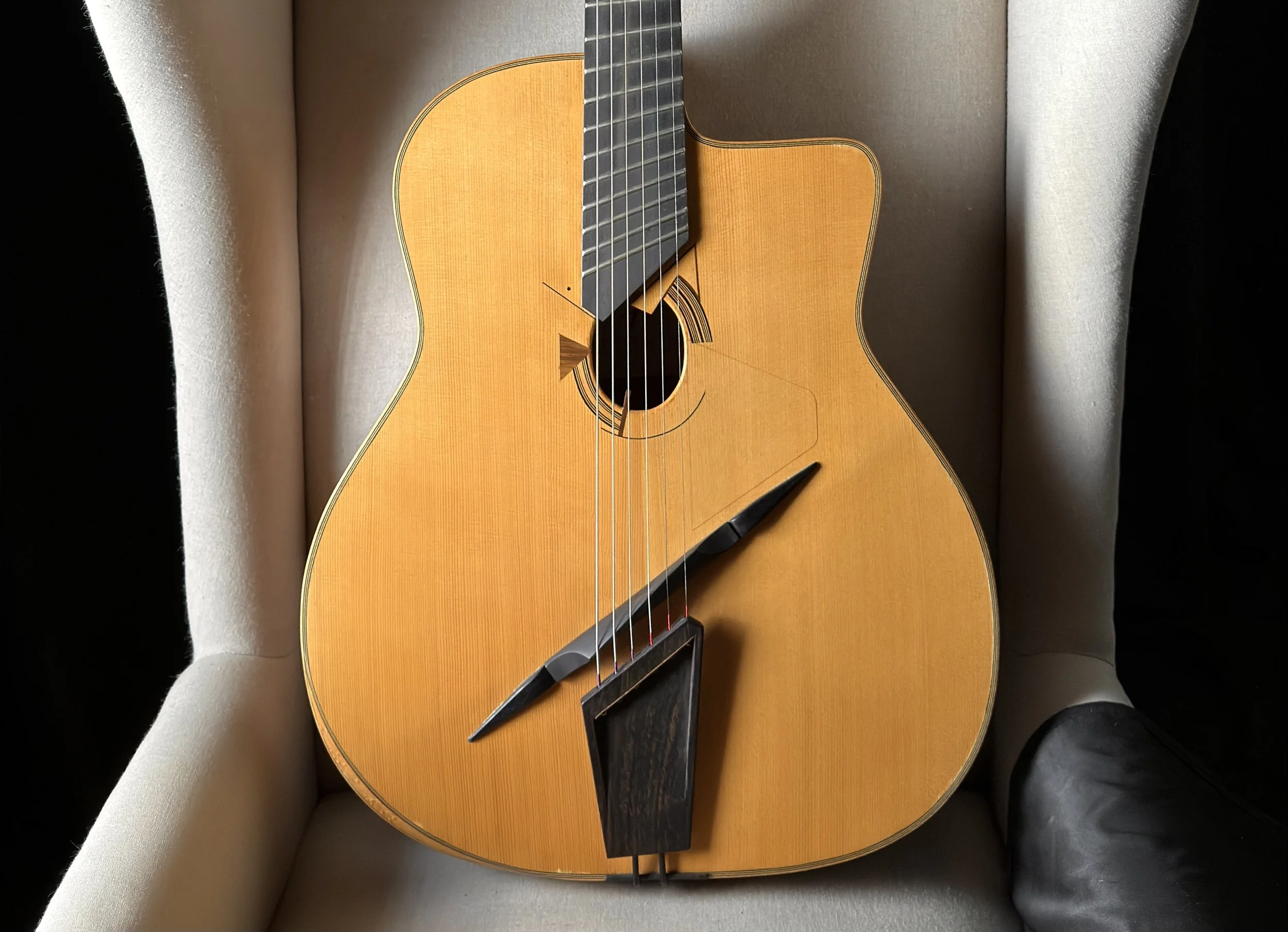 -HOLD- Alex Bishop Fan Fret Gypsy Jazz