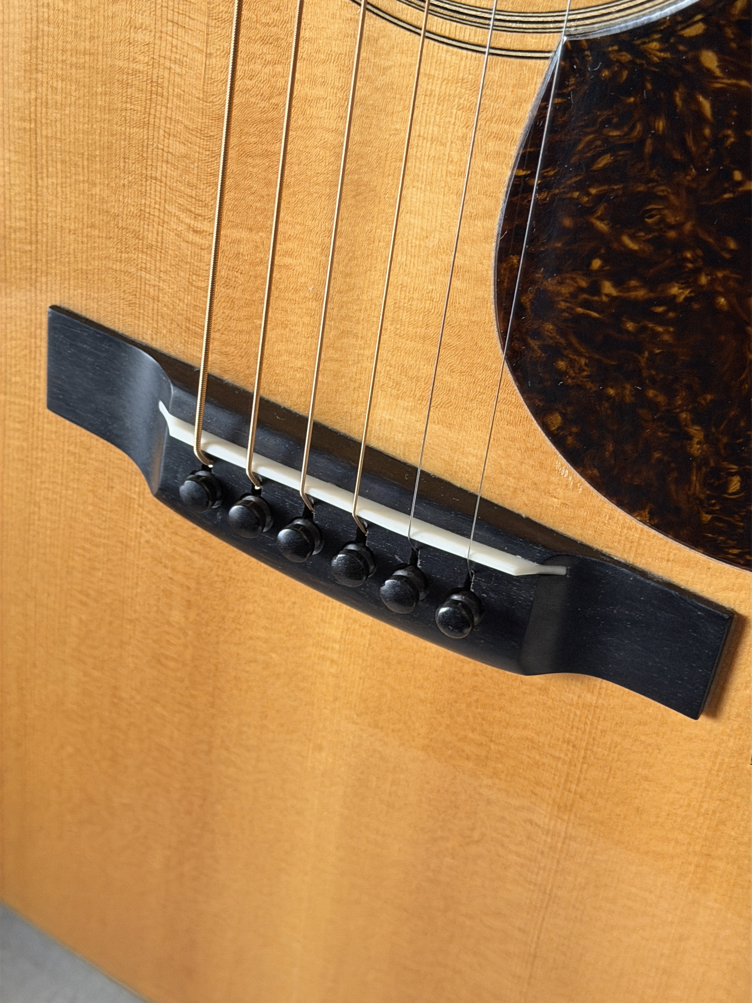 Lynn Dudenbostel guitar showing bridge