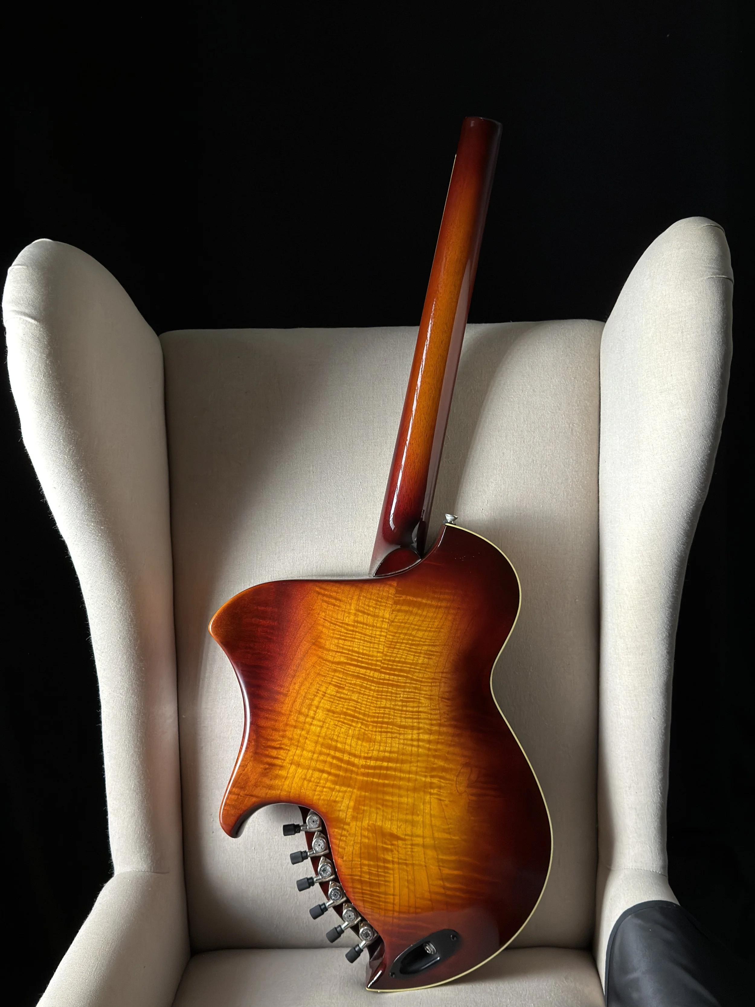 Koll RE Archtop showing full back