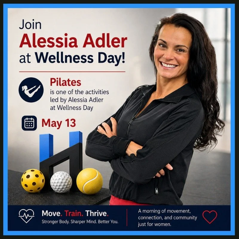 🔥 Pilates with Alessia Adler at Wellness Day

We&rsquo;re excited to have Alessia Adler, founder of Thrive Mind &amp; Body, leading Pilates at our Women&rsquo;s Wellness Day on May 13 at The Sports Haus 💙

Thrive Mind &amp; Body is a high-energy we