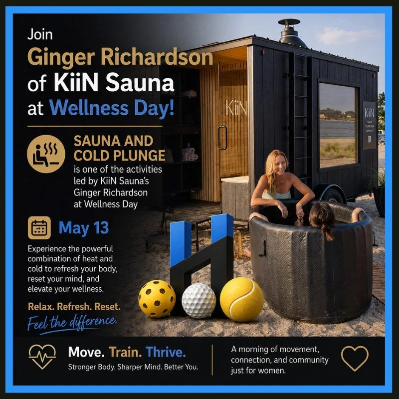 🔥❄️ Sauna &amp; Cold Plunge with Ginger Richardson

We&rsquo;re excited to bring a Nordic-inspired recovery experience to our Women&rsquo;s Wellness Day on May 13 at The Sports Haus 💙

Join Ginger Richardson of KiiN Sauna for an accessible and empo