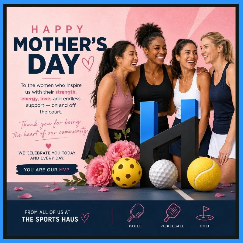 Happy Mother&rsquo;s Day to all the incredible moms in our community! 💙

Today we celebrate the women who inspire us with their strength, energy, love, and endless support &mdash; both on and off the court. Whether you&rsquo;re playing padel, pickle