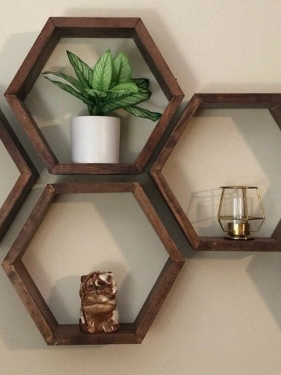 Hexagon Shelves