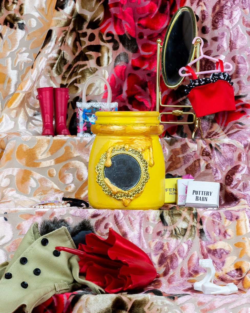 Vintage Mirror Jar