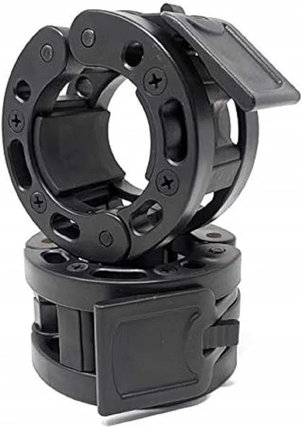 A black, multi-part camera or mounting accessory with adjustable rings and a clamp mechanism.