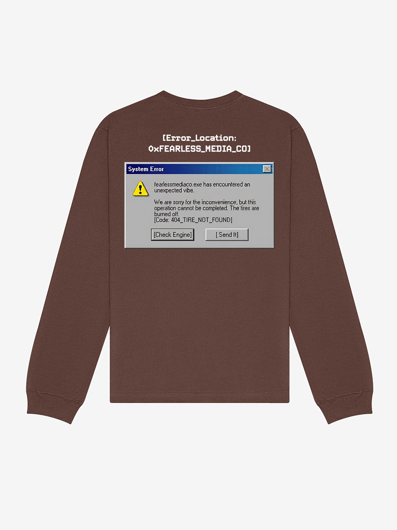 Cocoa Heavy Weight Error Long Sleeve Back.png