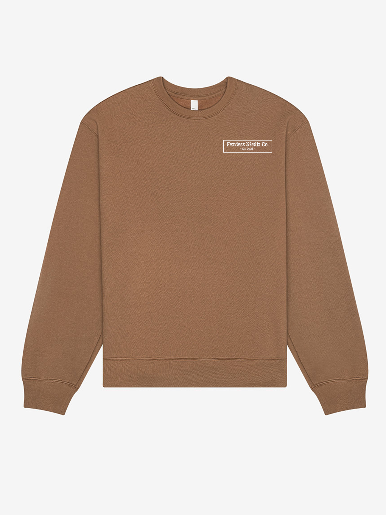 Vintage Brown Heavy Weight Crew Neck Front.png