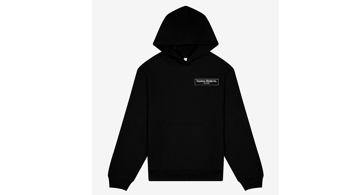 Black Heavy Weight Hoodie Front.png
