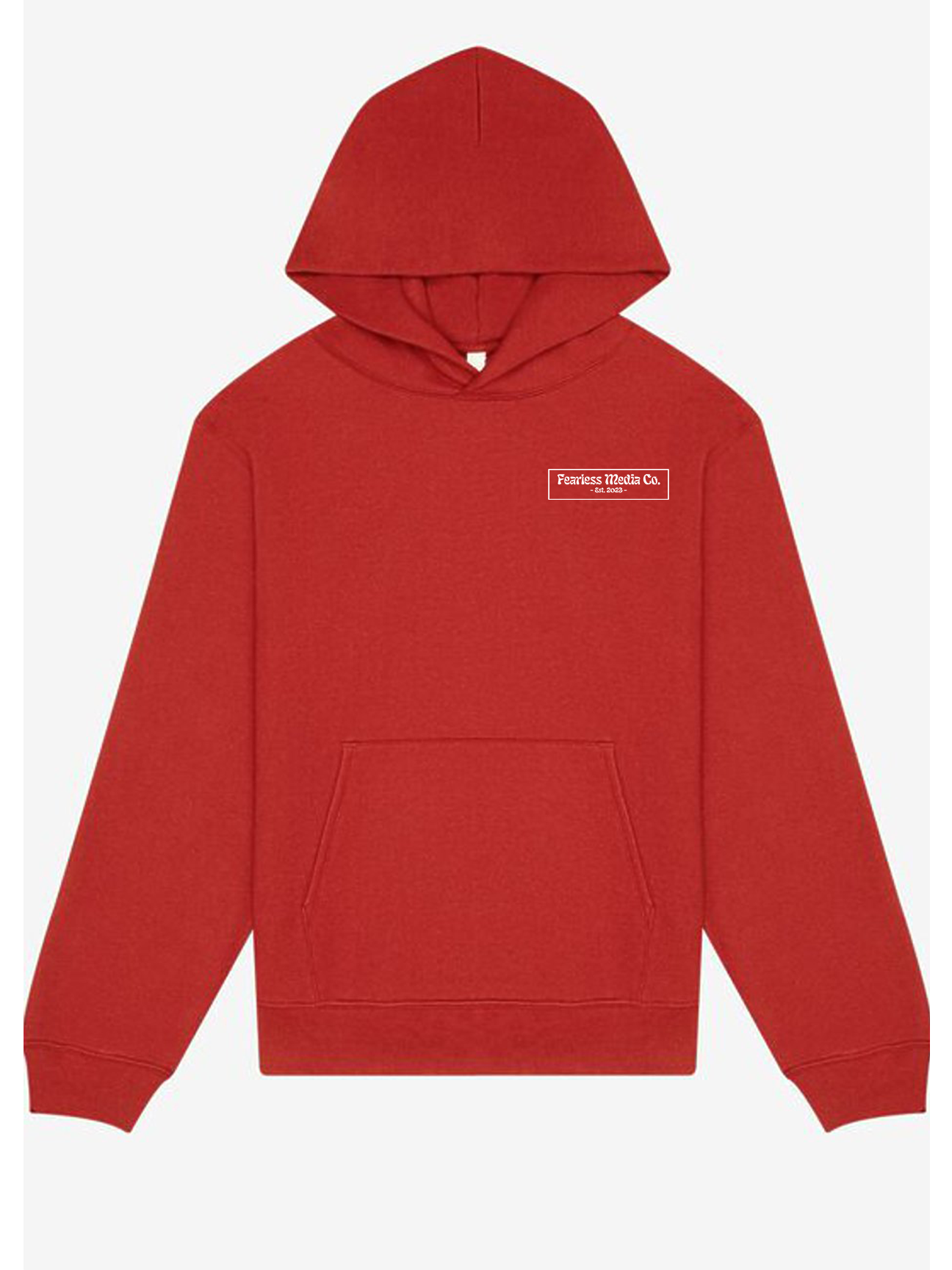 Red Heavy Weight Hoodie Front.png