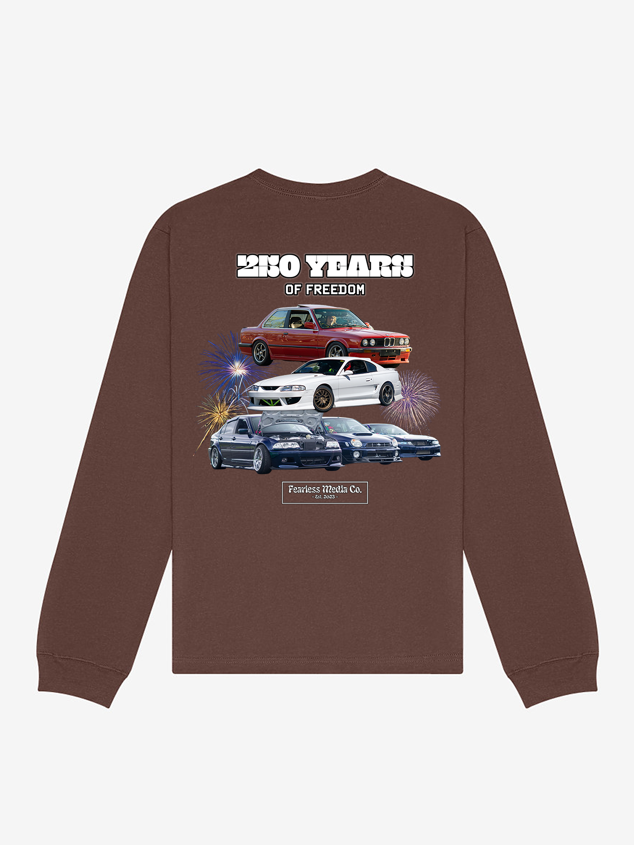 Cocoa Heavy Weight 250 Year Of Freedom Long Sleeve Back.png
