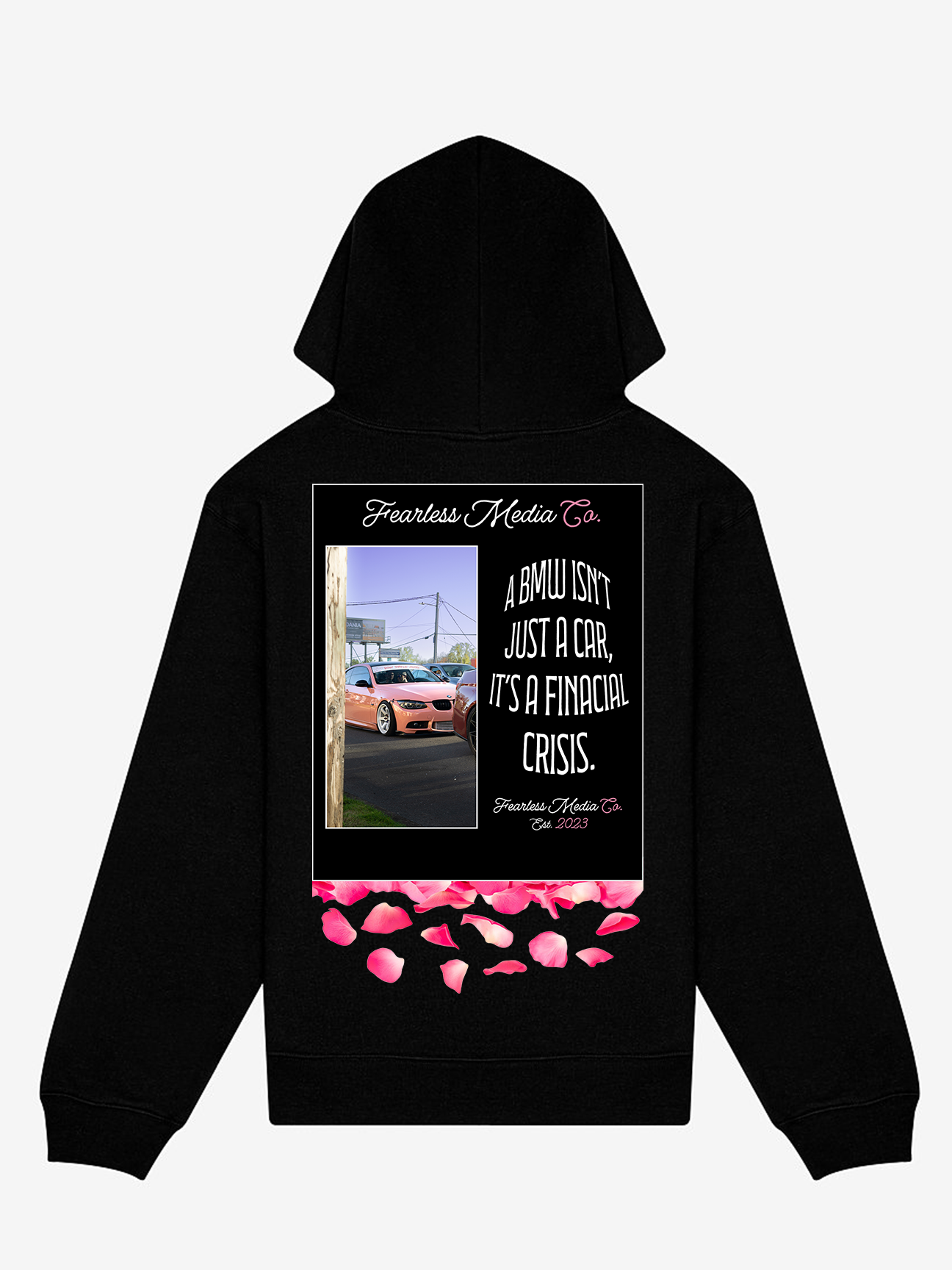 Black Heavy Weight BMW Crisis Hoodie Back.png