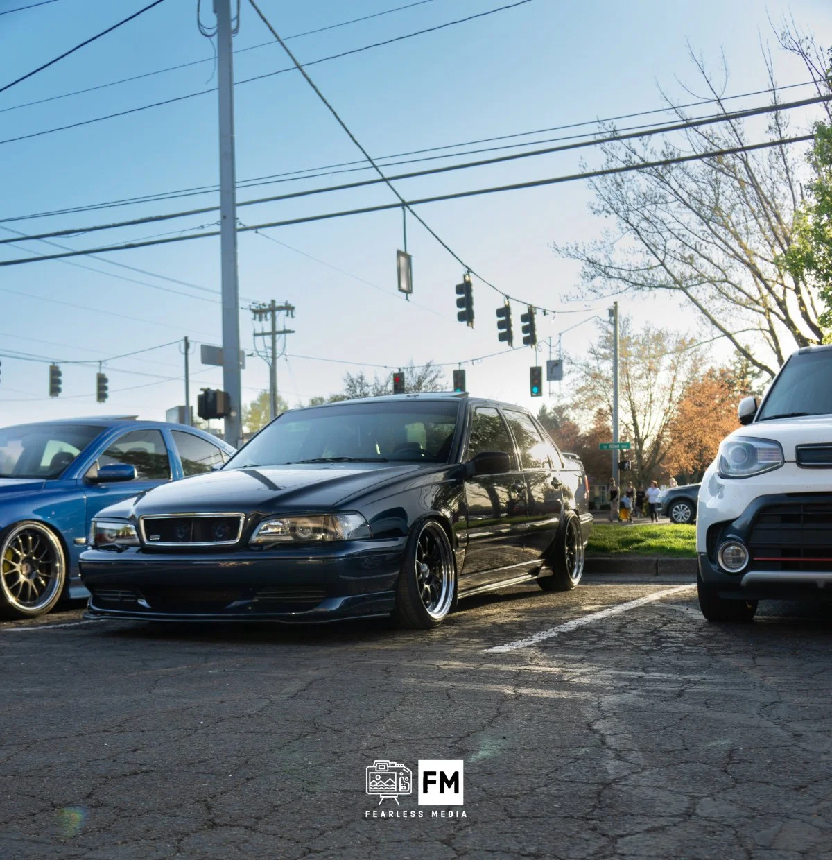 Black Volvo Front Quarter Shot