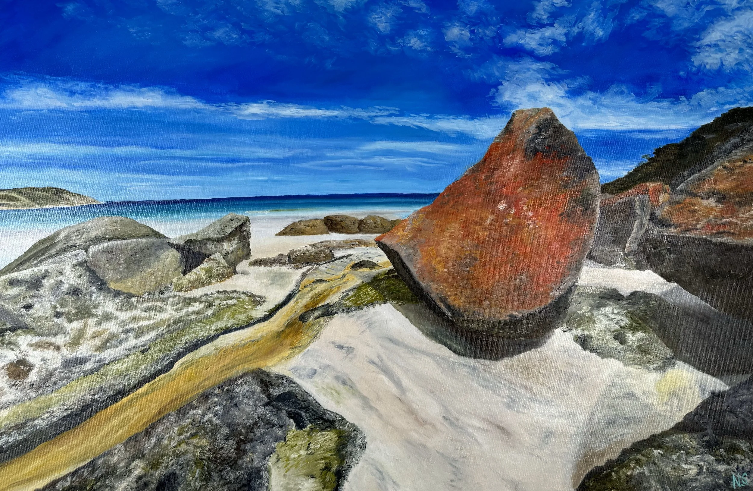 Red Skin - 91 X 61cm - $975