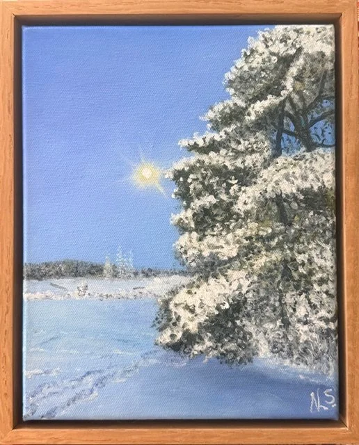 Vuokatti -23x28 w Frame - $220 
Available at Aspire Gallery Brisbane