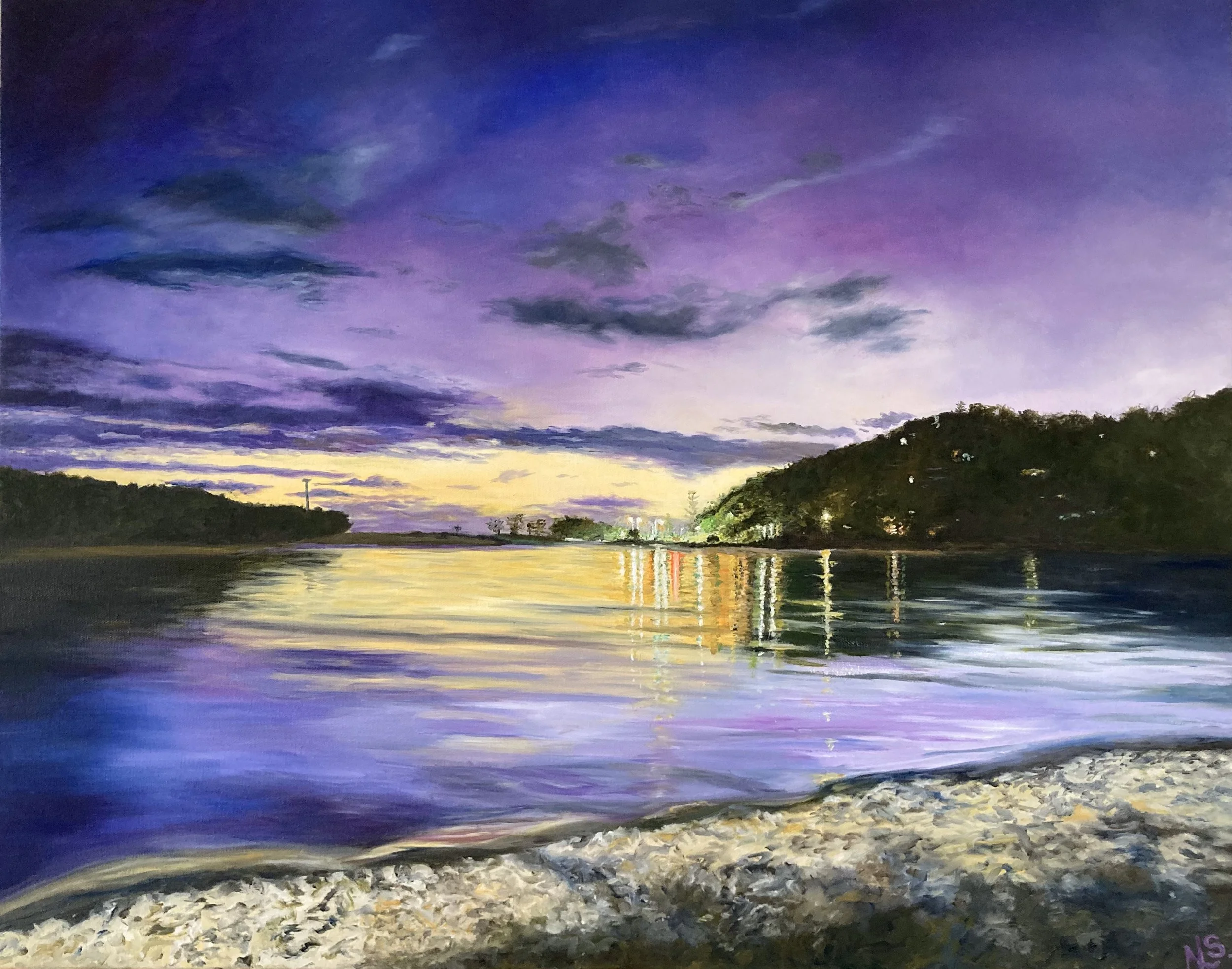Purple Glow - 76x60x3.5cm - $620
