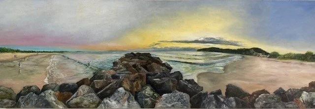 Wall between the waves 91x30cm $420