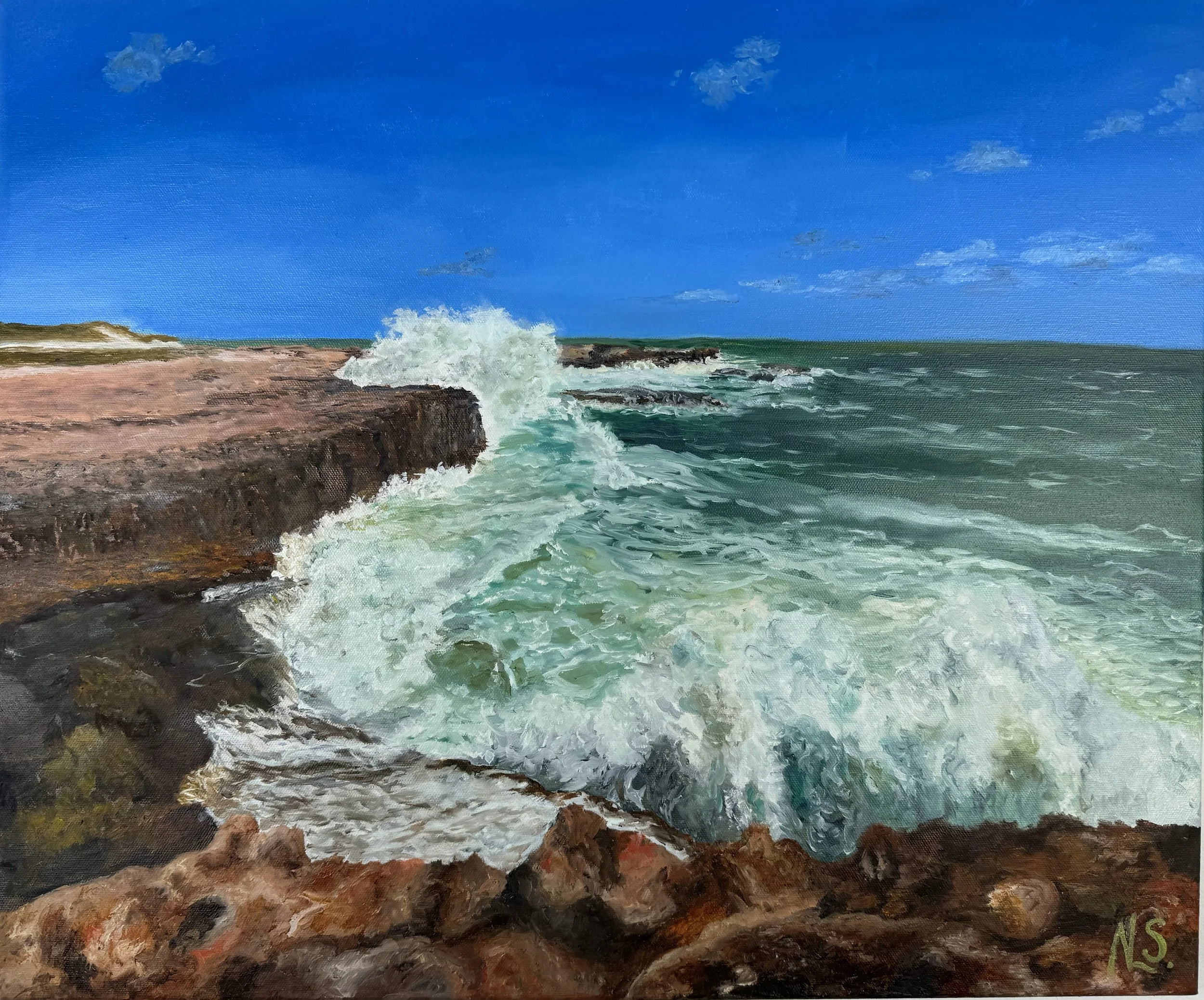 Blow Hole - 61 X 51cm - $510