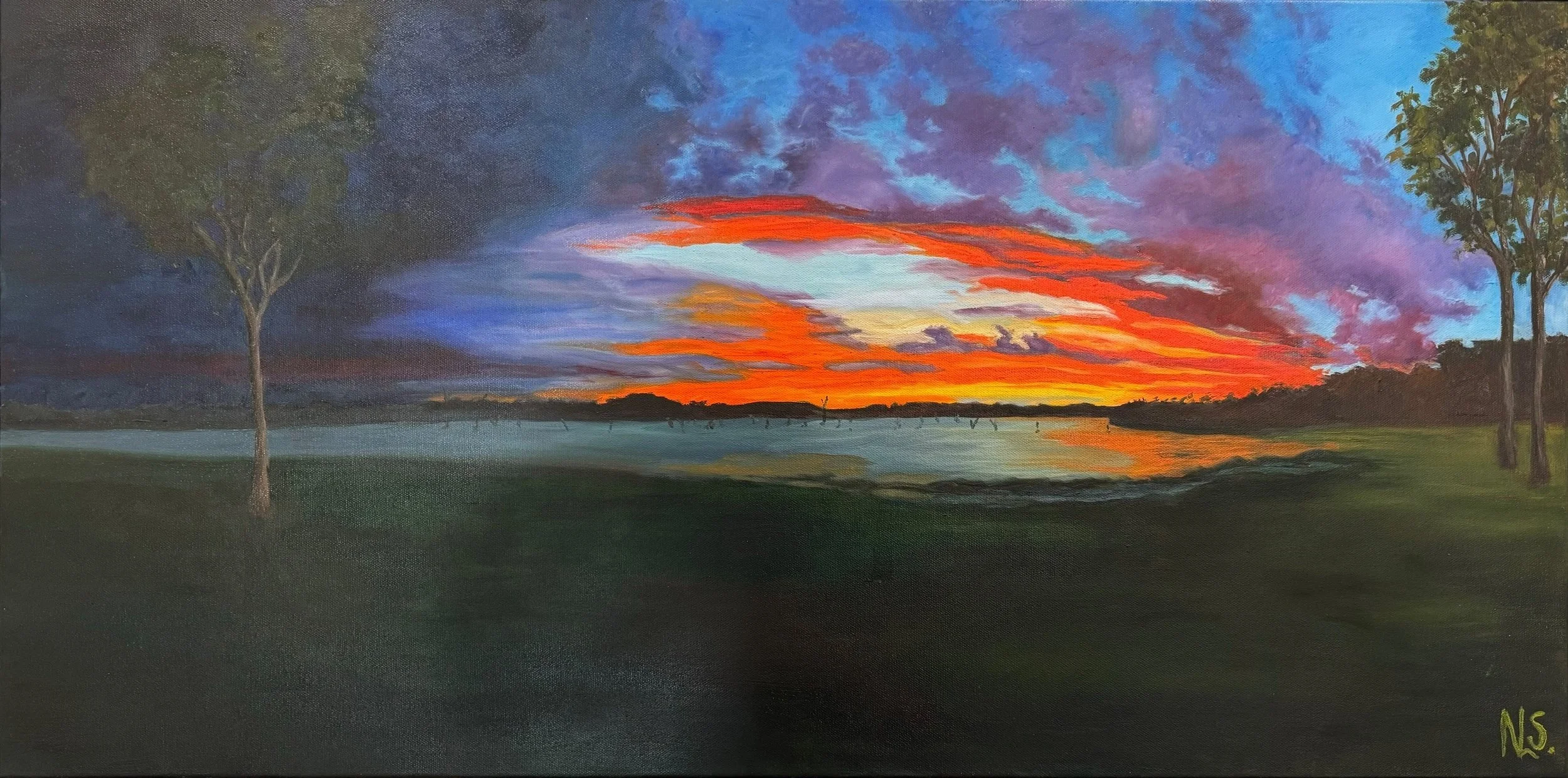 Last Breath of Light - 91 X 45cm + Frame - $1150
