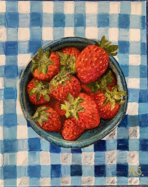 Sweet Harvest- 20x25x3.5cm + Frame -$220 available at Aspire Gallery - Brisbane