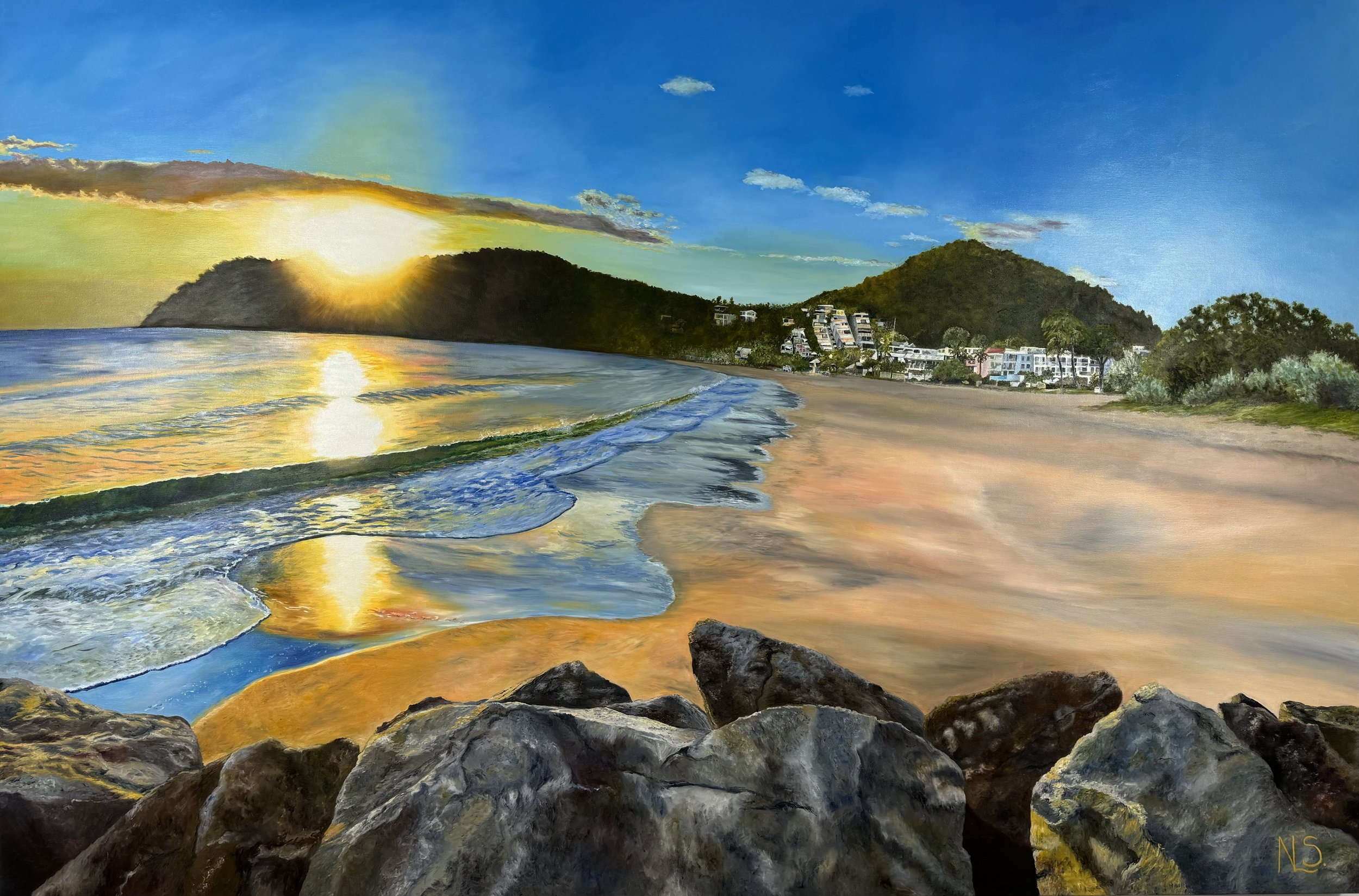 Champagne Beach - 183 X 122cm - $2995