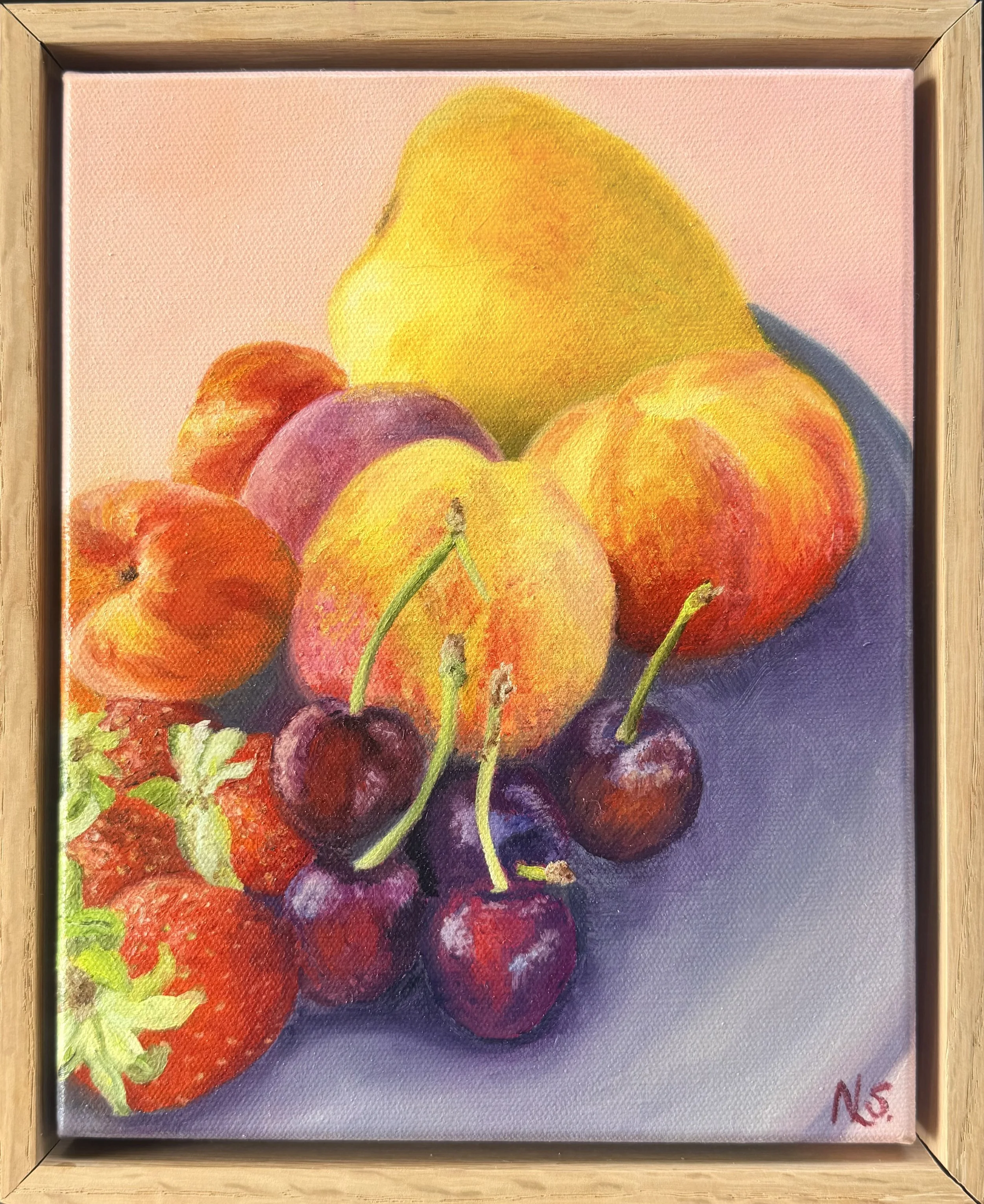 Summer Harvest 23x28cm $220 w Frame