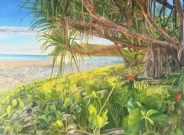 Pandanus at Sunrise-104x79cm - Framed NFS