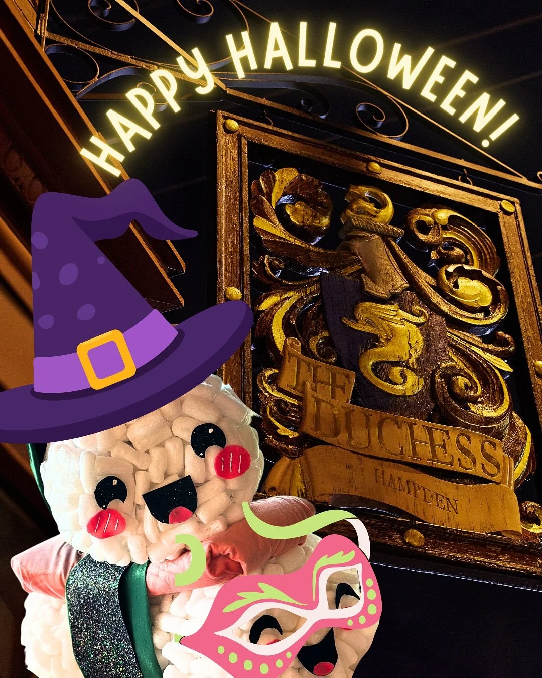 Happy Halloween! We&rsquo;ll be open and passing out candy with so many of our Hampden neighbors this evening, 5-8pm! 

The Avenue will be closed to traffic during that time, so walk over and enjoy drink and a snack to fuel your trick-or-treating adv