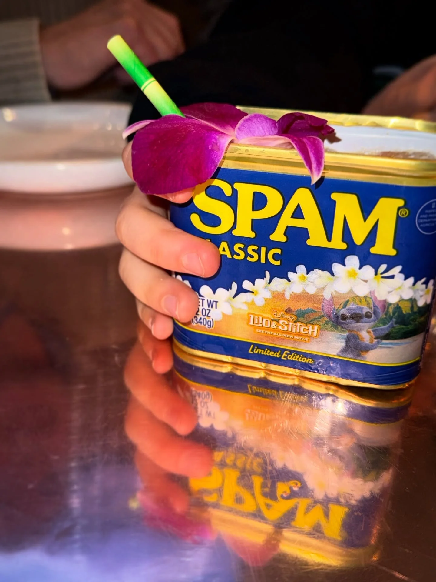 Thanks for celebrating our birthdaywith us! It&rsquo;s been a big week around here. 

We still have our special Birthday Happy Hour menu available, including our $5 SPAM Can POG punch&mdash;meat free&mdash;as pictured, and we&rsquo;ll be here Christm